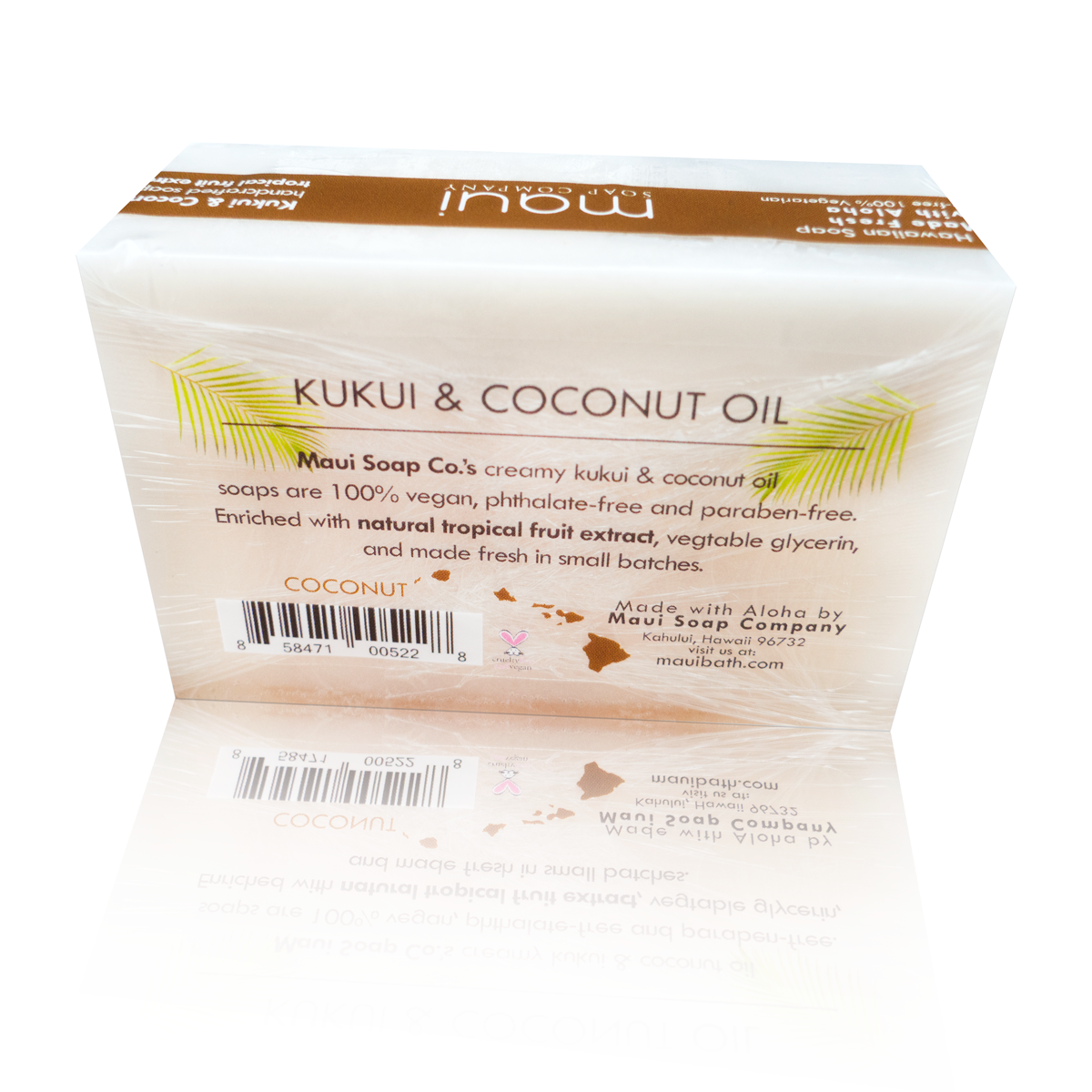 Coconut Bar Soap with Kukui & Coconut Oil 6oz