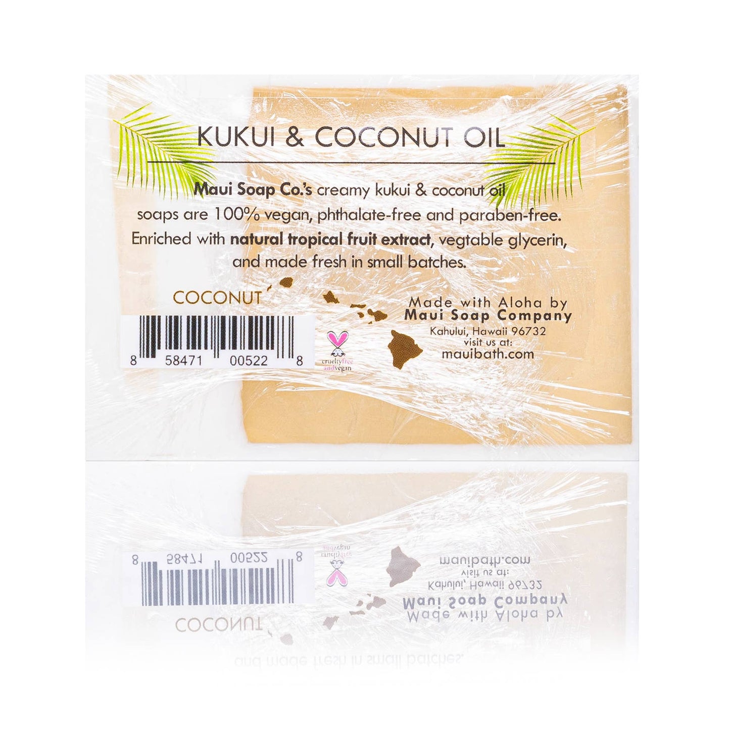 Coconut Bar Soap with Kukui & Coconut Oil 6oz