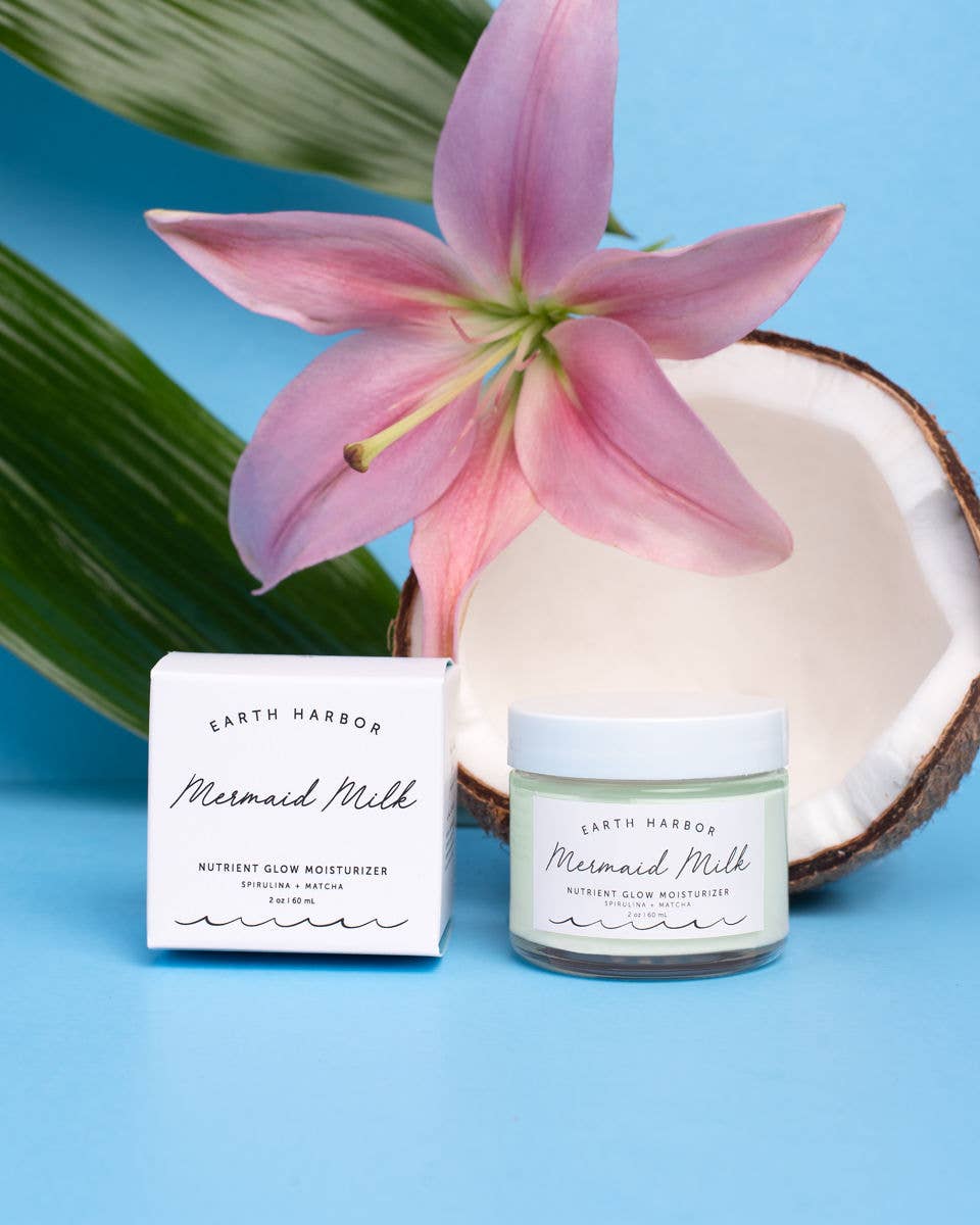 MERMAID MILK Superfood Moisturizer: Matcha + Spirulina