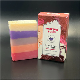 ALLURING LAYERS ARTISAN SOAP | SOARING SUDS